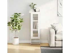 vidaxl Aparador de acero laminado en frío 36x39x123 cm