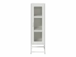vidaxl Aparador de acero laminado en frío 36x39x123 cm