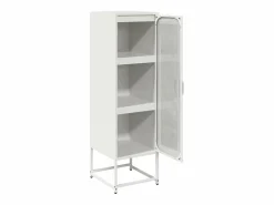 vidaxl Aparador de acero laminado en frío 36x39x123 cm