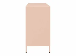New vidaxl Aparador de acero laminado en frío 135x39x73,5 cm Rosa