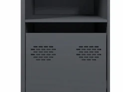 vidaxl Aparador de acero laminado en frío antracita 135x39x73,5 cm
