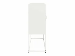 Outlet vidaxl Aparador de acero laminado en frío 100,5x39x107 cm Blanco