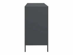 Best vidaxl Aparador de acero laminado en frío antracita 135x39x73,5 cm Gris antracita