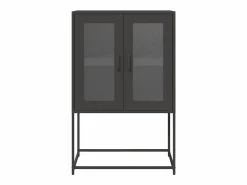 vidaxl Aparador de acero 68x39x107 cm