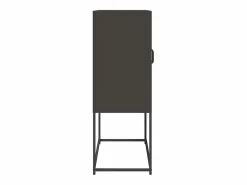 vidaxl Aparador de acero 68x39x107 cm