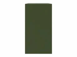Discount vidaxl Aparador de acero oliva 99x39x73 cm Verde