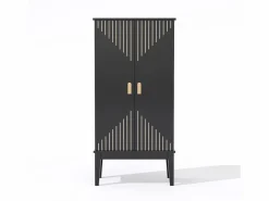 Outlet Aparador de cocina - 120 x 59 x 30 cm - con 2 puertas con estantes - estilo vintage - MDF - Aparador De Cocina