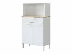 Loungitude Aparador de cocina 2 puertas y 1 cajón L72 cm - Kira