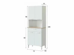 Discount Aparador de Cocina con 4 puertas + 1 cajón - L72 cm Aparador De Cocina