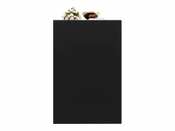 Clearance Merax Aparador de cocina con puerta - 120 x 40 x 75 cm - con 6 cajones + LED - MDF - Negro