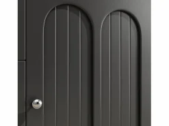 Aparador de cocina de alta calidad - 120 x 40 x 180 cm - con LED + 3 cajones + 4 puertas - MDF - Aparador De Cocina