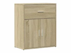Outlet vidaxl Aparador de madera de ingeniería roble Sonoma 60x31x70 cm Marru00f3n