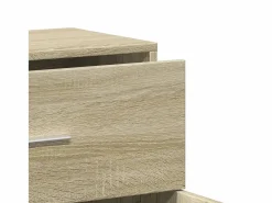 Outlet vidaxl Aparador de madera de ingeniería roble Sonoma 60x31x70 cm Marru00f3n