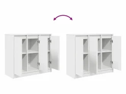 Clicnbuy Aparador de madera de ingeniería 85x34x76 cm