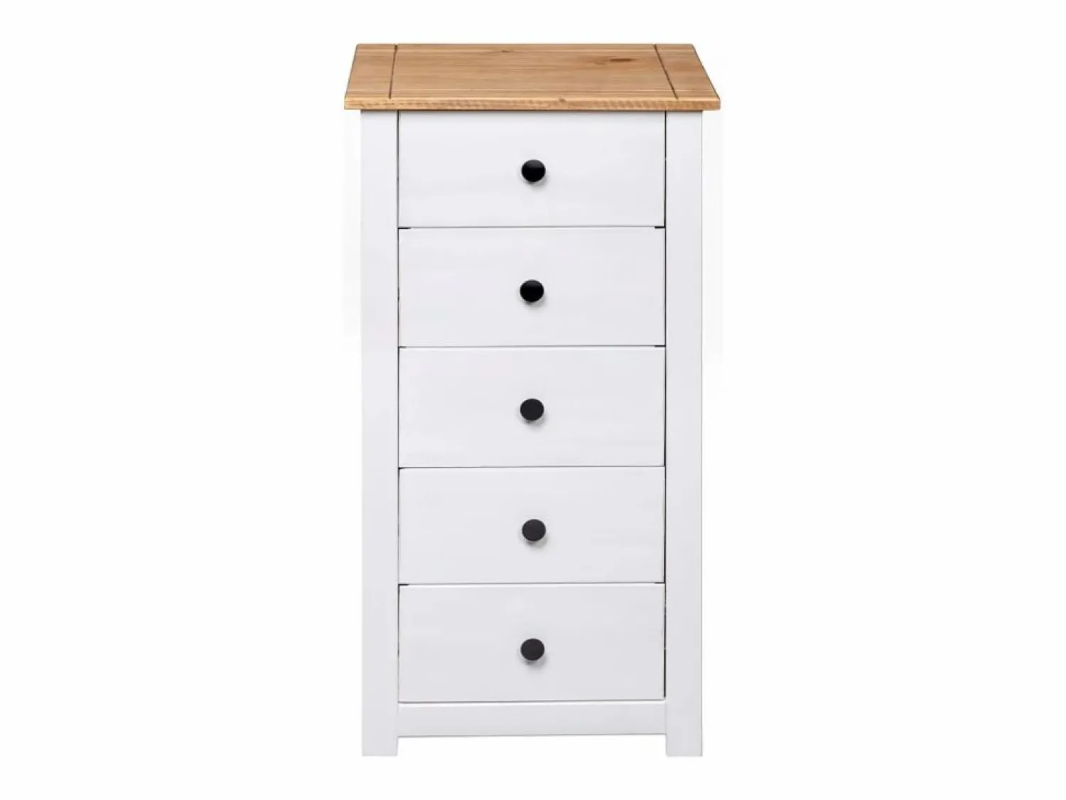 Hot Aparador de madera maciza pino estilo Panamá 46x40x89 cm Cómoda