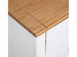 Hot Aparador de madera maciza pino estilo Panamá 46x40x89 cm Cómoda