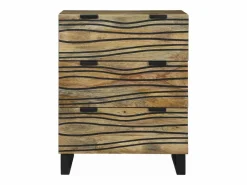 Clearance Aparador de madera maciza de mango de 60x33,5x75 cm Mueble De Bebé