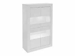 Vente-unique Aparador design luces LED 4 puertas lacado COMETE
