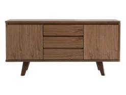Hot Miliboo Aparador diseño nogal FIFTIES Marru00f3n
