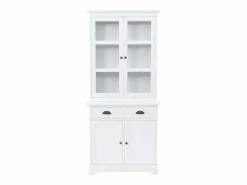 vidaxl Aparador galés con 4 puertas MDF y madera de pino 80x40x180 cm