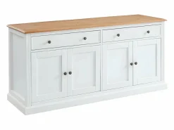 Online Aparador HONFLEUR 4 puertas y 2 cajones Pino y MDF Aparador
