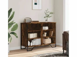 Clearance Aparador madera de ingeniería roble ahumado 101x35,5x74,5 cm Aparador