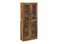 vidaxl Aparador madera ingeniería madera envejecida 82,5x30,5x185 cm