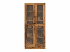 vidaxl Aparador madera ingeniería madera envejecida 82,5x30,5x185 cm