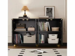 Sale ModernLuxe Aparador moderno - 2 puertas con estantes ajustables - Negro
