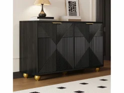Sale ModernLuxe Aparador moderno - 2 puertas con estantes ajustables - Negro