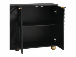 Sale ModernLuxe Aparador moderno - 2 puertas con estantes ajustables - Negro