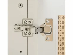 Hot ModernLuxe Aparador moderno con estantes ajustables - puertas de ratán - MDF - Blanco