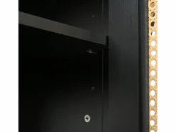 Clearance Aparador moderno con estantes ajustables - puertas de ratán - MDF - Aparador