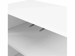 Best Aparador moderno con puertas onduladas - 120 x 35 x 80 cm - con estantes regulables - MDF - Aparador