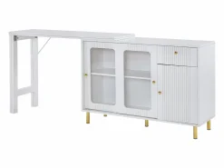 Hot Aparador moderno con tapa giratoria retráctil - varios espacios de almacenamiento - MDF - Mueble Bar