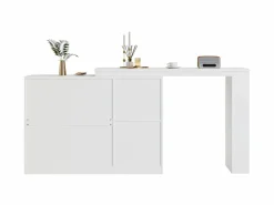 ModernLuxe Aparador, Mueble bar giratorio de MDF - gran espacio de almacenamiento - estilo contemporáneo -
