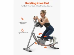 Online Aparato para Abdominales SucceBuy, Aparato de Entrenamiento para Abdominales, Entrenador Básico y de Abdominales para Mujeres, Acero al Carbono Aparato De Musculación