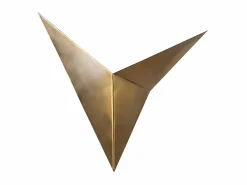 Outlet Aplique de metal - L. 34 x P. 5 x A. 34 cm - Oro - BIRDO Aplique Para Pared