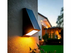Clearance Aplique de Pared Exterior Metal y Cristal Ruzafa Iluminación Exterior