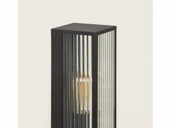 Outlet Aplique de Pared Exterior Metal y Cristal Taiga Iluminación Exterior