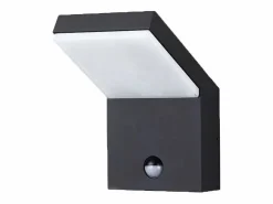New Aplique de pared LED IP54 18W con sensor, 2200K/2700K/3000K, sensor de movimiento y sensor crepuscular Iluminación Exterior