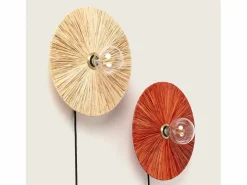 Ledkia Aplique de Pared Rafia Kanga Natural