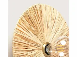 Ledkia Aplique de Pared Rafia Kanga Natural
