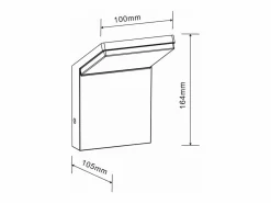 Aplique LED de pared IP54 de 9 W, color , 2200 K/2700 K/3000 K, encendido/apagado, sin sensor