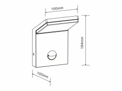 Clearance Aplique LED de pared IP54 9W con sensor 2200K/2700K/3000K con sensor crepuscular y de presencia Iluminación Exterior