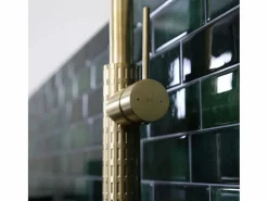Discount Essebagno Architek mezclador de fregadero con rociador extraíble oro cepillado Dorado