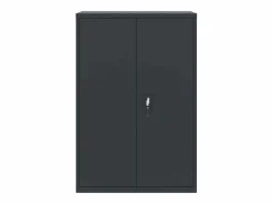 Clearance Archivador antracita 90x40x140 cm acero Armario Oficina