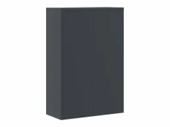 Clearance Archivador antracita 90x40x140 cm acero Armario Oficina