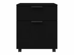 Outlet Archivador con ruedas madera contrachapada 45x38x54 cm ES895519 Armario Oficina
