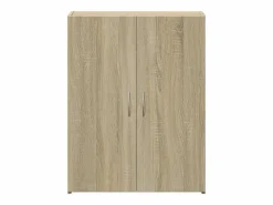 Clearance Archivador de madera de ingeniería de roble Sonoma Marru00f3n